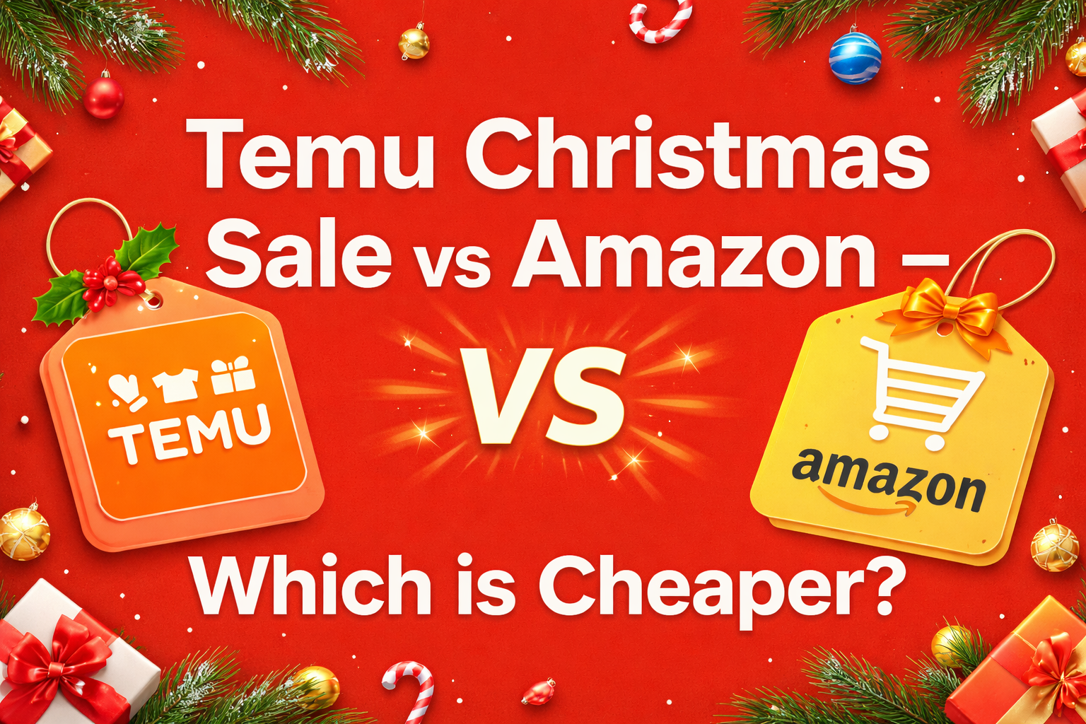 Temu Christmas Sale vs Amazon — Which is Cheaper?